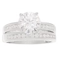Tressa Sterling Silver Cubic Zirconia Bridal and Engagement Style Rings