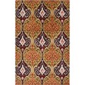 Hand-tufted Savana Summer Squash Ikat Wool Rug (8' x 11')