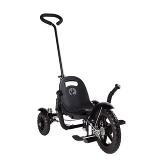 Mobo Tot Toddler's 2-in-1 Black Ergonomic 3-wheeled Cruiser