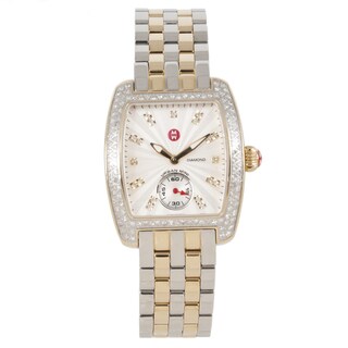 Michele Women's Goldtone 'Urban Mini' Two-tone Watch