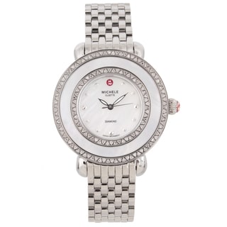 Michele Women's Stainless Steel 'Cloette' Diamond Watch