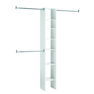 Black & Decker White 7-shelf Closet Organizer