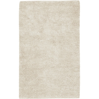 @@@ >  Hand-woven Benevento Winter White Colorful Plush Shag New Zealand Felted Wool Rug (9' x 13')