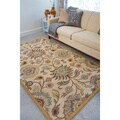 Hand-tufted Maltera Beige Floral Wool Rug (8' x 11')