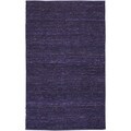 Hand-woven Foligno Purple Natural Fiber Jute Rug (3'6 x 5'6)