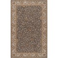Hand-tufted Passat Brown Wool Rug-(4' x 6')