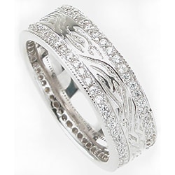 sterling silver men's wedding ring
