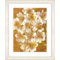 Studio Works Modern 'Alstroemenia - White' Framed Print