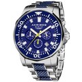 Akribos XXIV Men's Stainless Steel Divers Chronograph Watch