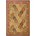 Traditional Yale Bakthiari Burgundy Area Rug (5'3 x 7'3)