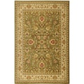 Traditional Yale Mahal Green Area Rug (5'3 x 7'3)