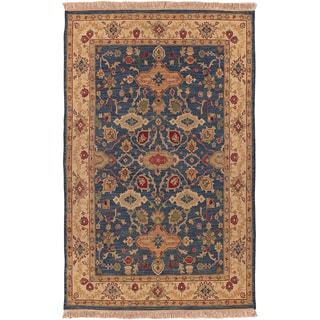 Find Cheap Price Hand-knotted Fes Semi-Worsted New Zealand Wool Rug (9' x 12')