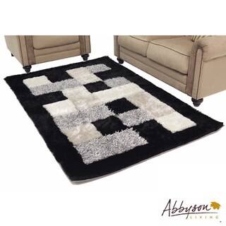 Abbyson Living Geometric Plush Shag Rug