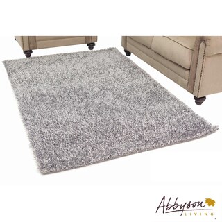 Abbyson Living Grey Plush Shag Rug
