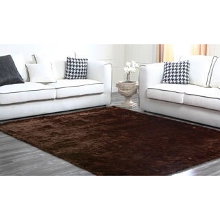 Abbyson Living Multi-tone Brown Plush Shag Rug