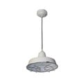 HomeSelects White LED Pendant Light with Removeable Wire Guard