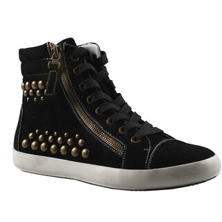 Refresh by Beston Women's 'Melba' High Top Studded Sneakers