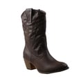 Refresh Women's 'West' Western Style Mid-calf Boots