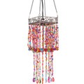 Draped Multicolor Beads Hanging Lantern (China)
