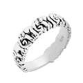Cute 8 Elephants Line Up Silver Ring (Thailand)