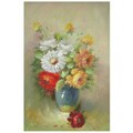 Hand Painted Peony Fallen in Love Canvas (China)