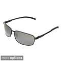 Hot Optix Men's Square Metal Wrap Sunglasses
