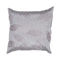 Contemporary Poly Dupione Grey/ Black Square Pillows (Set of 2)
