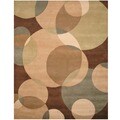 Indo Hand-tufted Beige/ Brown Wool Area Rug (8' x 10')