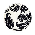 Indo Hand-tufted Black/ Ivory Wool Area Rug (6' x 6' Round)