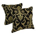 Chenille Corded Elegant Scroll Throw Pillows (Set of 2)