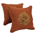 Chenille Corded Rose Throw Pillows (Set of 2)