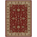 Oriental Ankara Colelction Agra Red Area Rug (5'3 x 7'3)