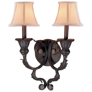 Winslow 2-light Dark Rust Wall Sconce