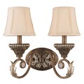 Roosevelt Weathered Patina 2-light Wall Sconce 