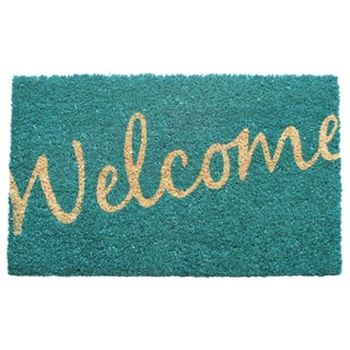 Low Price Cursive Welcome Coir Doormat