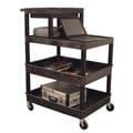 Luxor 4-shelf Plastic Utility Cart