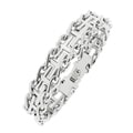 Stainless Steel Men's Railroad Cross Bracelet