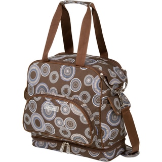 The Bumble Collection Camille Changing Bag in Geo Blue