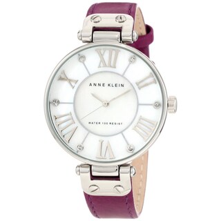 Anne Klein Women's Purple Calf Skin Quartz Watch
