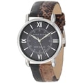Anne Klein Women's Stainless Steel Leather Strap Watch