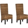 Safavieh Pembrooke Natural Wicker Side Chairs (Set of 2)