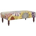 Maxi Floral Hand-hooked Rug Ottoman