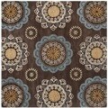 Safavieh Handmade Wyndham Dark Eggplant New Zealand Wool Rug (7' Square)
