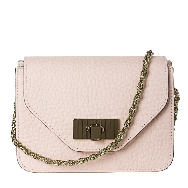 Chloe \u0026#39;Sally\u0026#39; Small Light Pink Textured Leather Cross-body Bag ...  