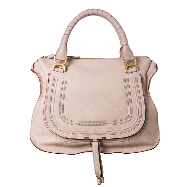 chloe elsie small bag - Chloe \u0026#39;Marcie\u0026#39; Large Light Pink Leather Shoulder Bag - 15054655 ...