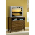 Modern Shaker 2-drawer Truffle Mahogany Media Chest