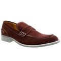 GBX Men's Wine Suede Slip-on Loafers