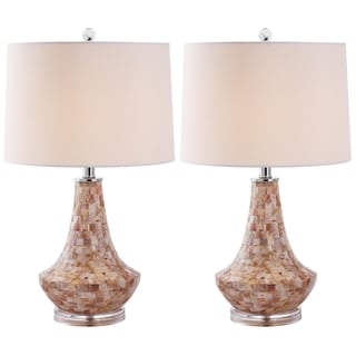 Safavieh Indoor 1-light Kobe Sea Shell Table Lamps (Set of ...