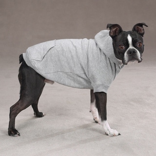 Zack &amp; Zoey Grey Basic Pet Hoodie-Image