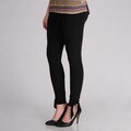 AnnaLee + Hope Women's Black Bow Detail Leggings